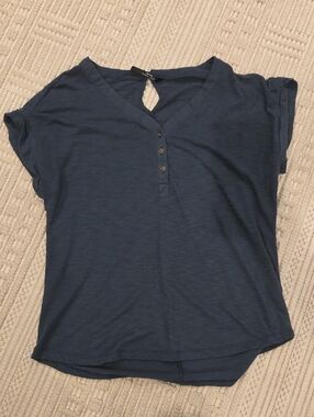 Women’s Kuhl Short Sleeve Henley Top - Navy
